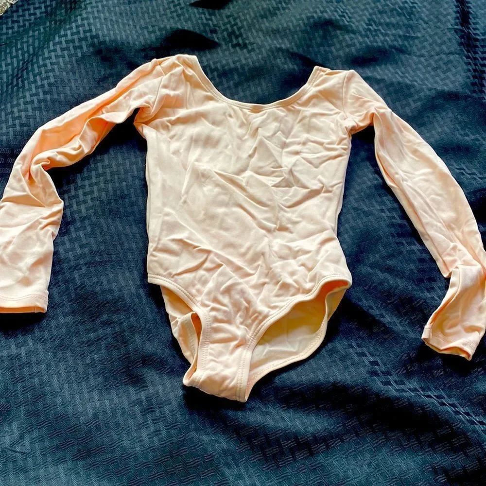 New Capezio ballet leotard pink peach dance wear small girls